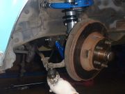 Reattach outer tie rod to steering arm